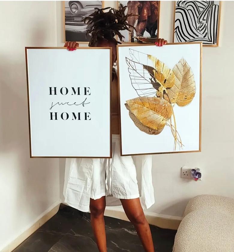 Sweet home, gold leaf image