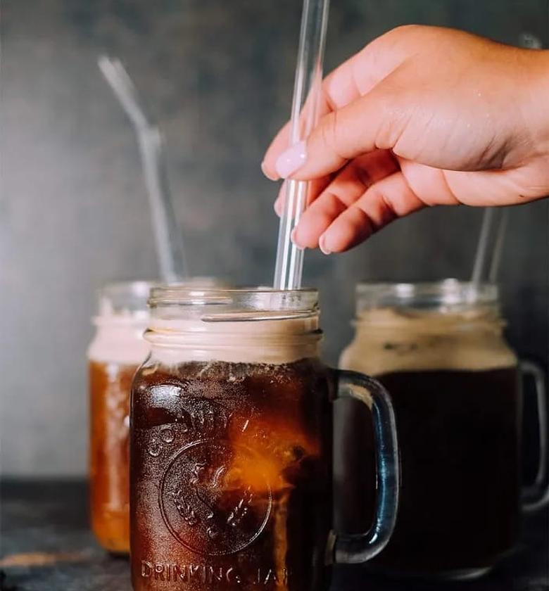 4pcs Reusable Glass straws 8mm image