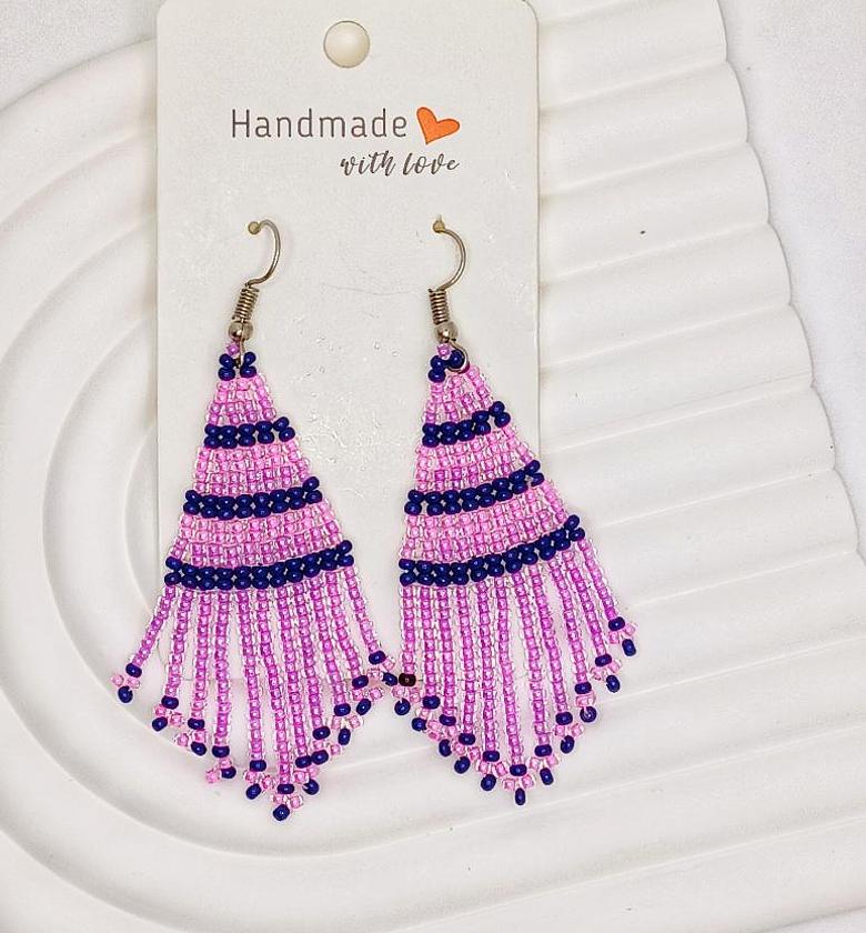 Stylish handmade beads earrings image
