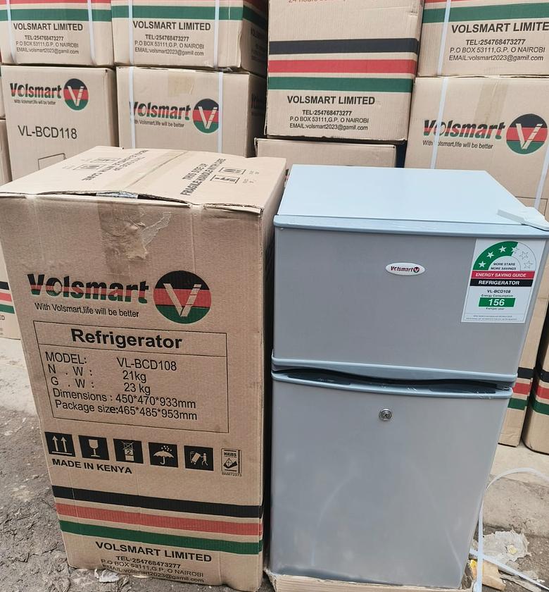 REFRIGERATOR. Volsmart 108 litres double door refrigerator image