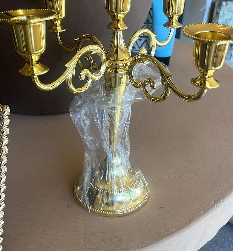 5 handled candle holder  image