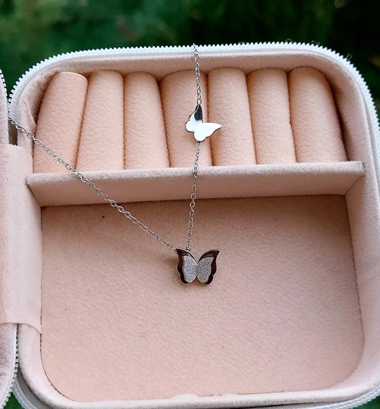 Twin Butterflies Silver image