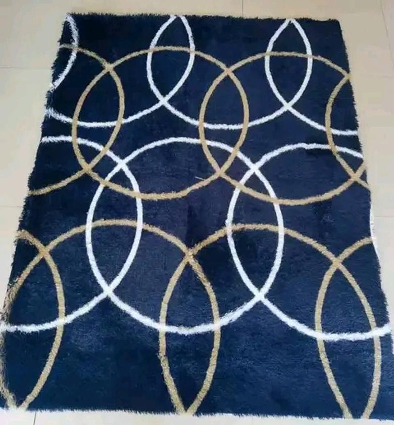 Fluffy carpets Size: 5x8ft image