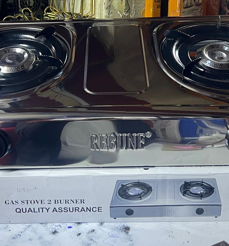 COOKER. 2 burner stainless steel rebune burner image