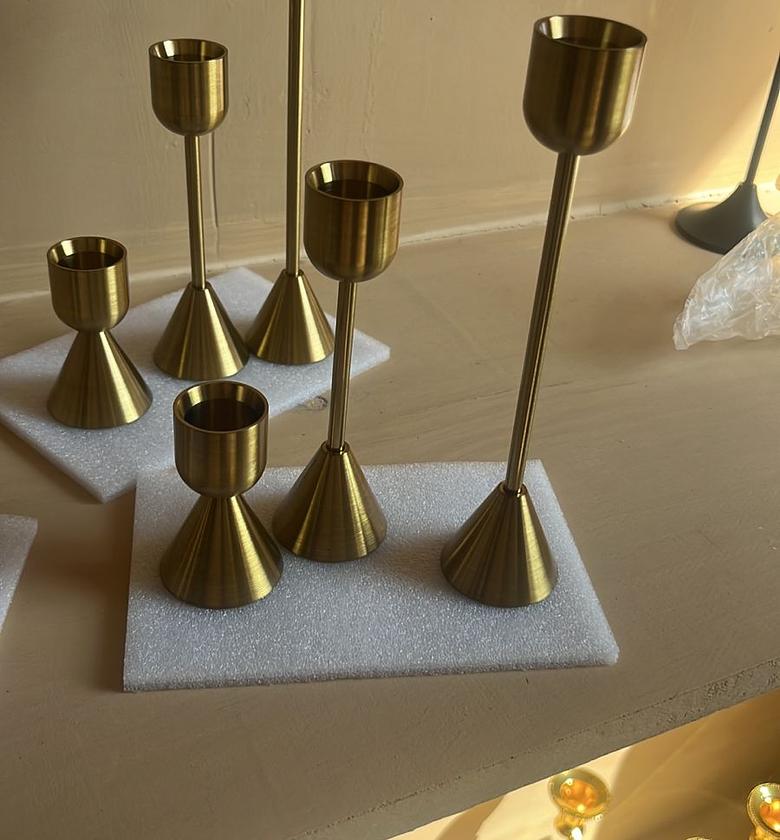 Come candle holder 3pc set  image