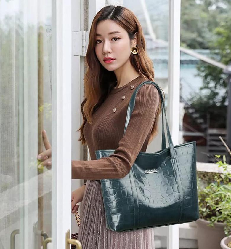 Stone pattern women tote bag  Size: 40×10×28cm image