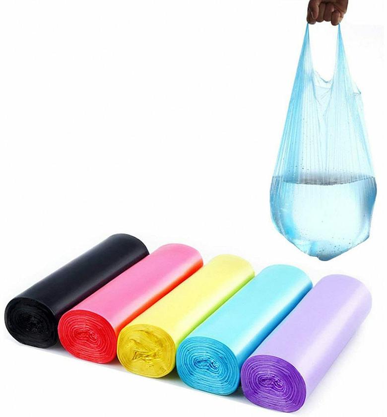 50pcs Handle tie trash bags image