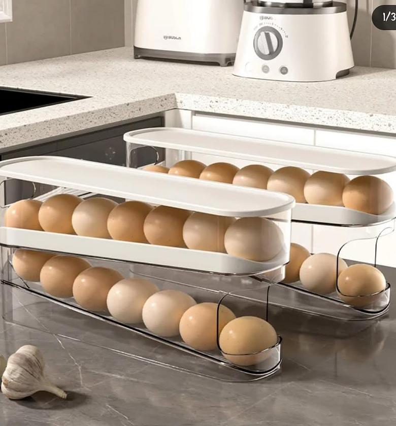 Two layer rolling egg dispenser. image