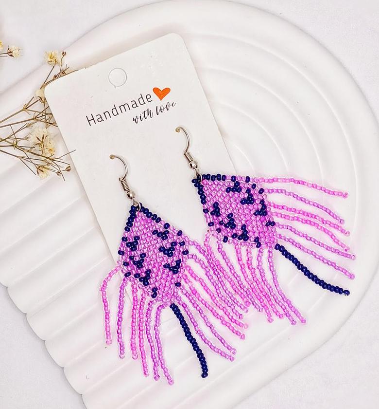 Traditional Handmade BeadS Earrings image