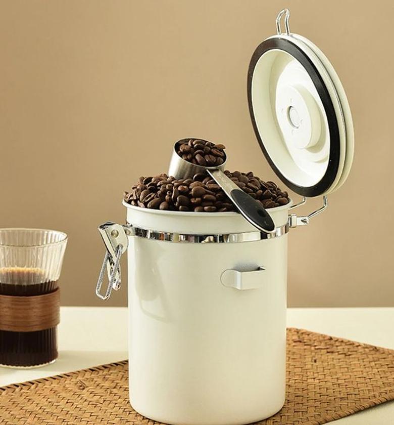 Stainless steel Coffee bean vacuum food storage container  image