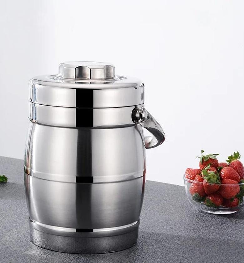 Stainless Steel Double Wall Thermal Vacuum Food Flask image