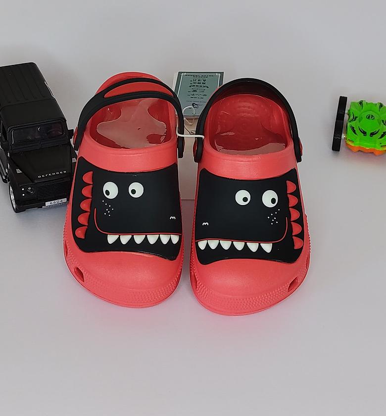 Red and Black Dino Clogs image