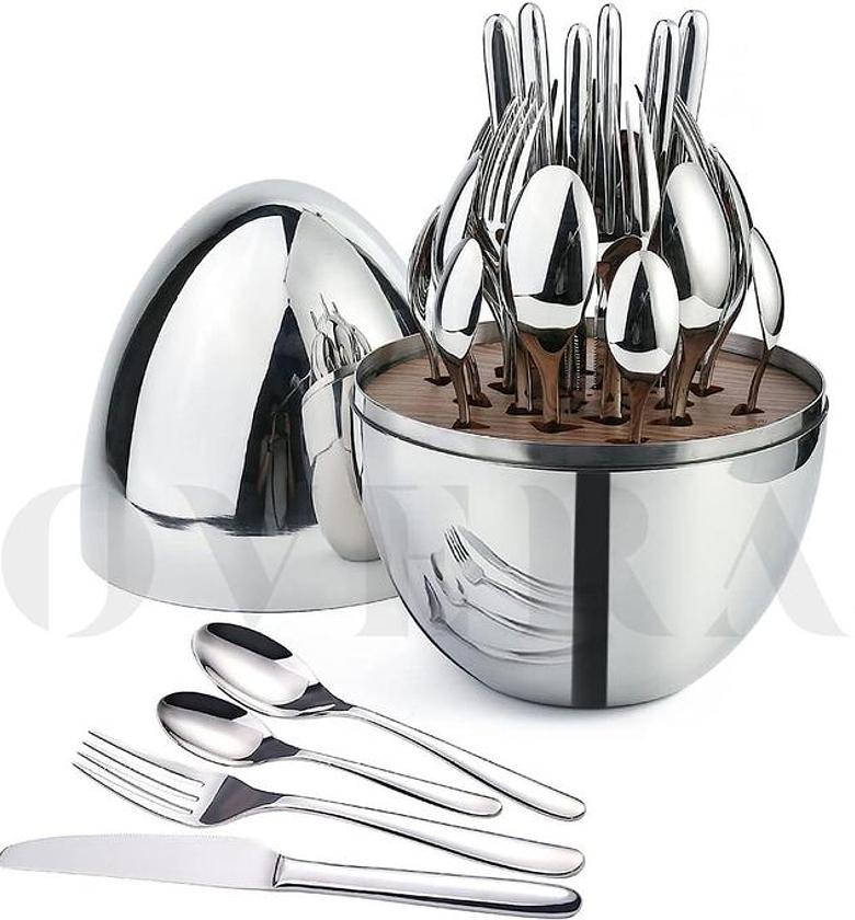 CUTLERY SET. 36pc Executive Egg-Shaped Cutlery Set  image