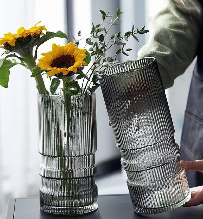 Modern creative dark  glass vase    image