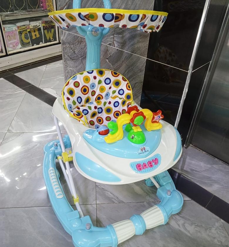 2in1 baby walker with melody  Easy to change from rocker to walker  image