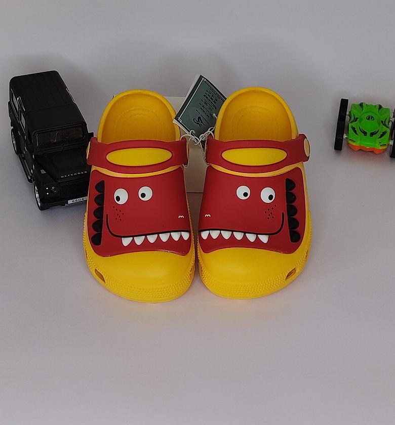 Yellow and Red Dino Clogs image