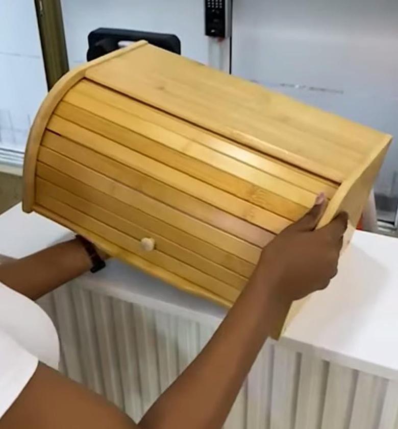 High Quality Bamboo Bread Bin image