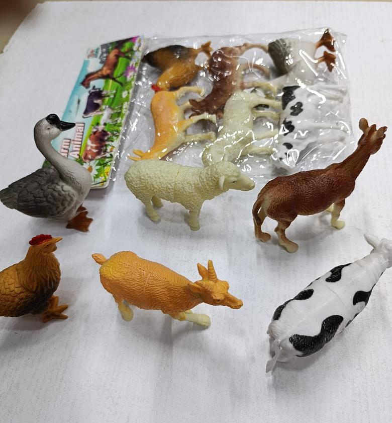 DOMESTIC ANIMALS SET. 6 pieces domestic animals set image