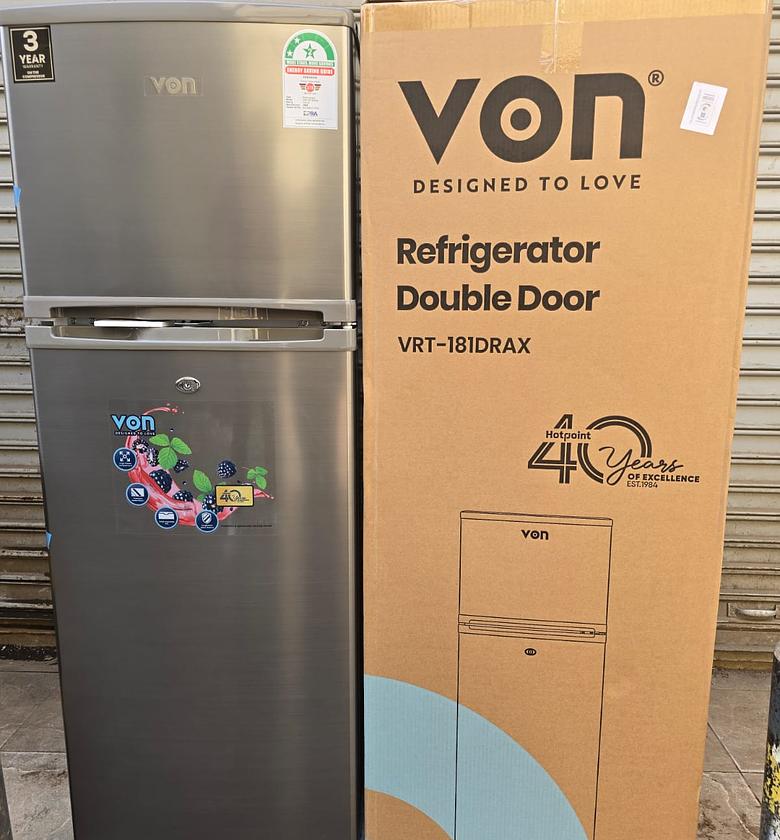 REFRIGERATOR. VON VRT-181DRAX Double Door Fridge 181 Liters refrigerator image