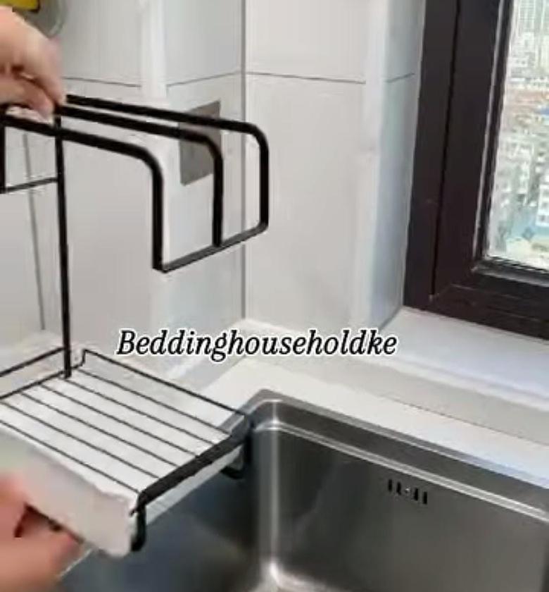 Sink Caddy Soap dish holder with tray. image