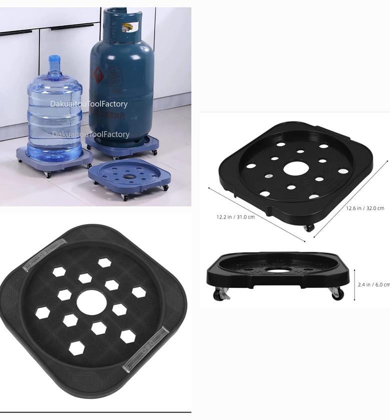 Heavy duty multipurpose / gas trolley  BLACK ONLY image