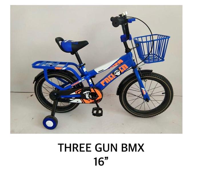 Size 16 Kids Bike BMX Children Bicycles Good Quality Three Gun Bike image