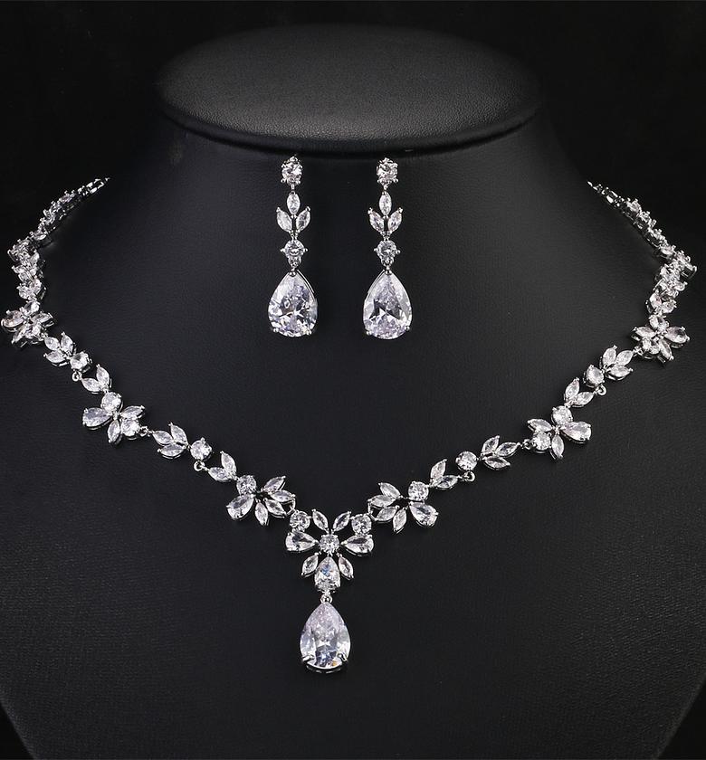 Gorgeous AAA Cubic Zirconia bridal jewelry set image
