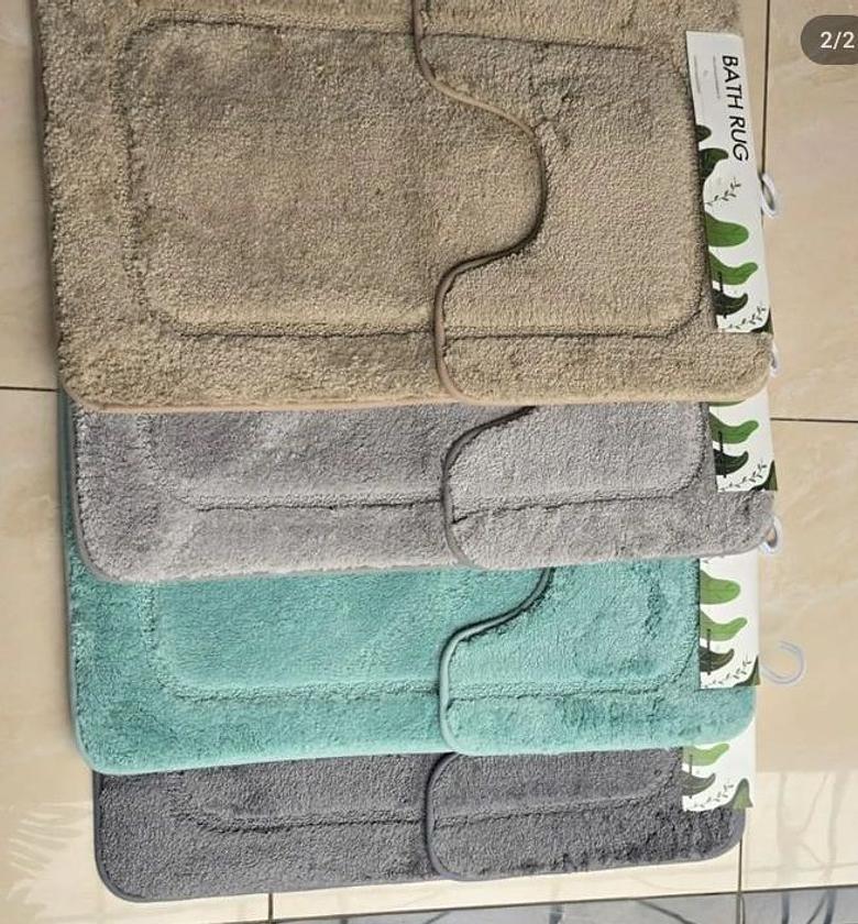 2pc High quality bathroom mats image