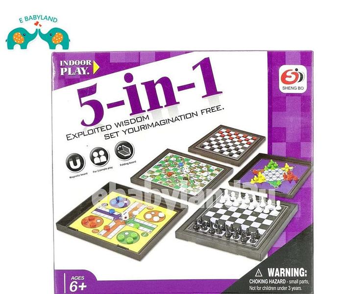 Small size 5 in 1 indoor puzzle game image