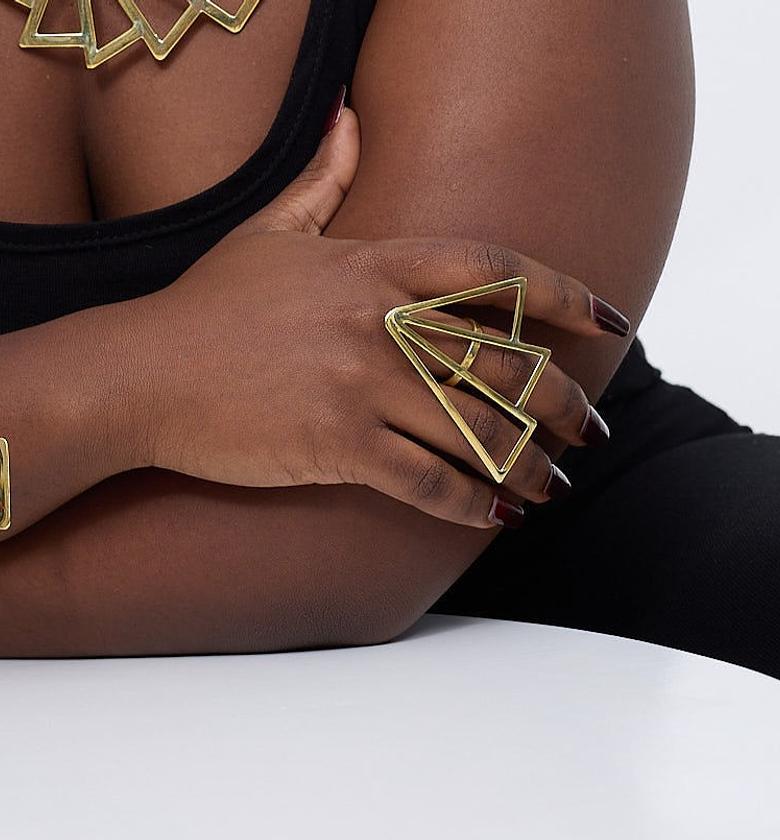 Johari Brass Ring Adjustable  image