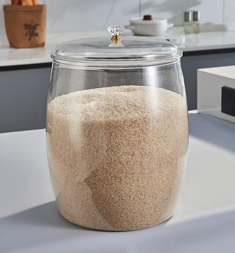 Airtight transparent cereal / candy storage container  🔅 Capacity 4L  image