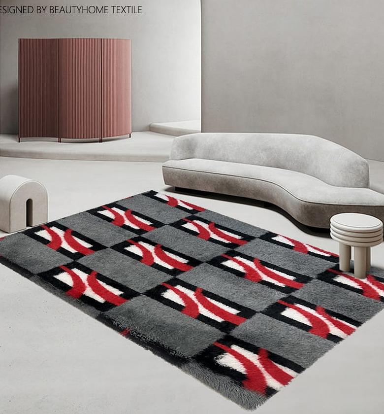 Fluffy carpets Size: 5x8ft image