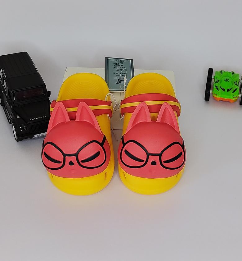 Yellow and Red Bunny Clogs image