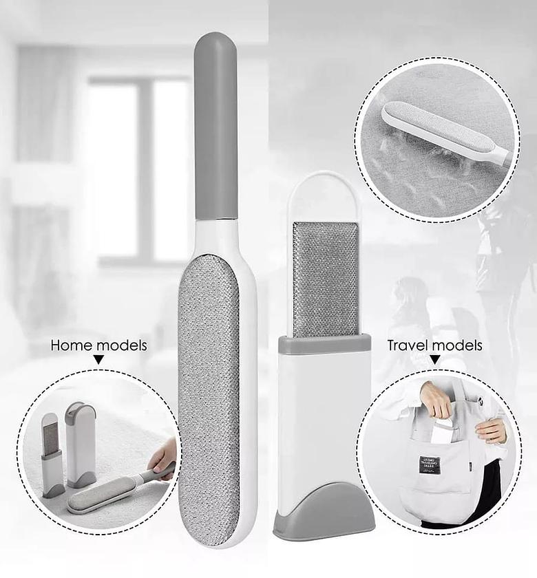 Multi-Purpose Double Sided Self-Cleaning and Reusable Lint /Pet Fur Remover Clean Clothing, Furniture, Home Clean Brush Set image