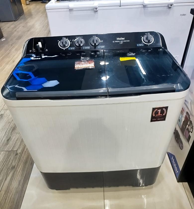 WASHING MACHINE. Haier 13kgs  twin tub semi automatic washing machine image