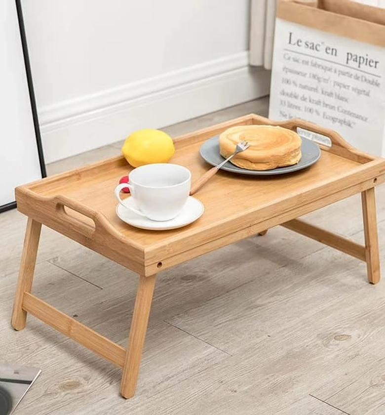 Foldable Bamboo Bed Tray image