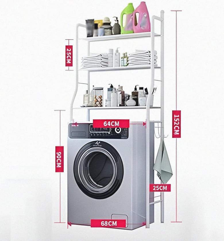 3 Tier Over The Washing Machine Storage Rack image