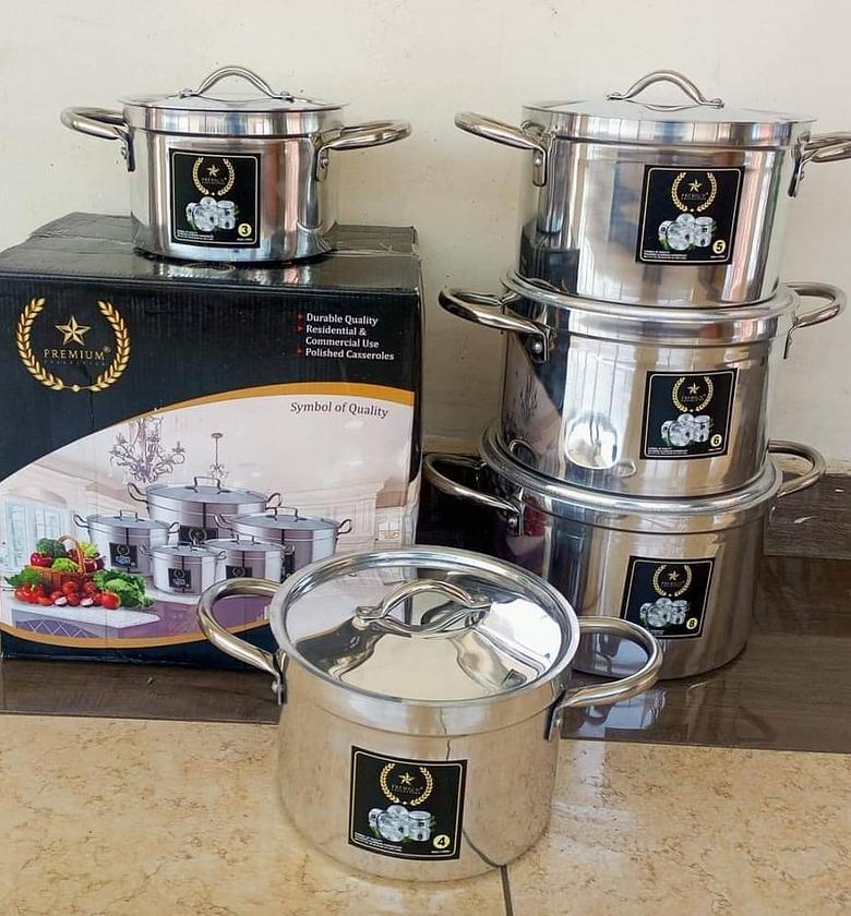Cookware Set Best Quality  10 premium sufuria  stainless  image
