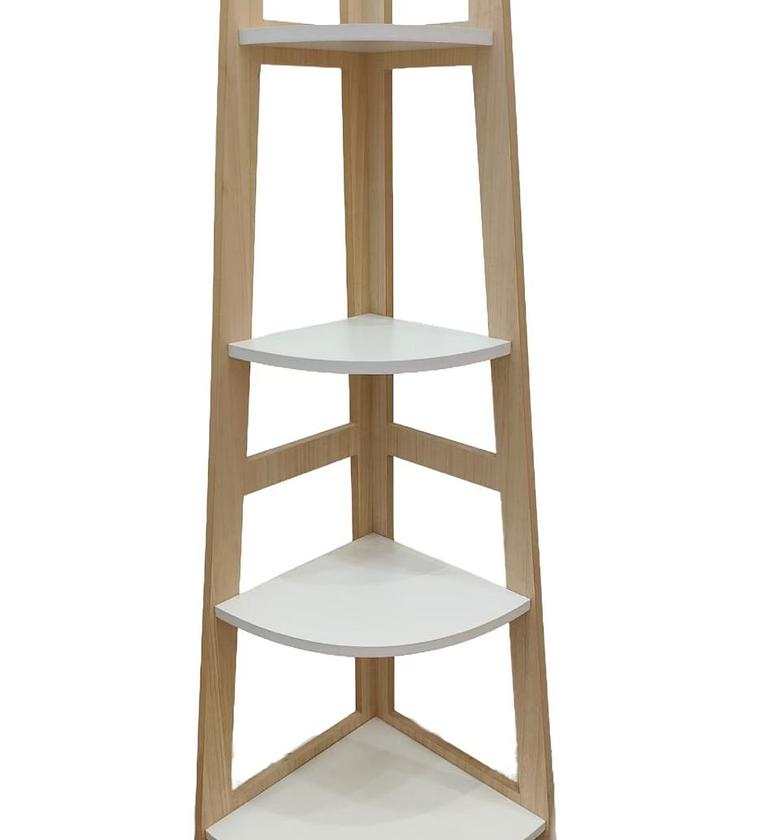 4 tier corner storage rack  Size :118cm  x 38cm x 38cm  Price : image