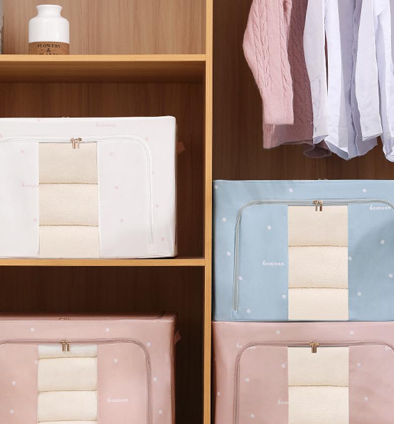   Multipurpose Storage Box🏷️Material: Oxford + steal frames (foldable) 🏷️Size: 60*40*40cm 🏷️Waterproof & moisture proof   image