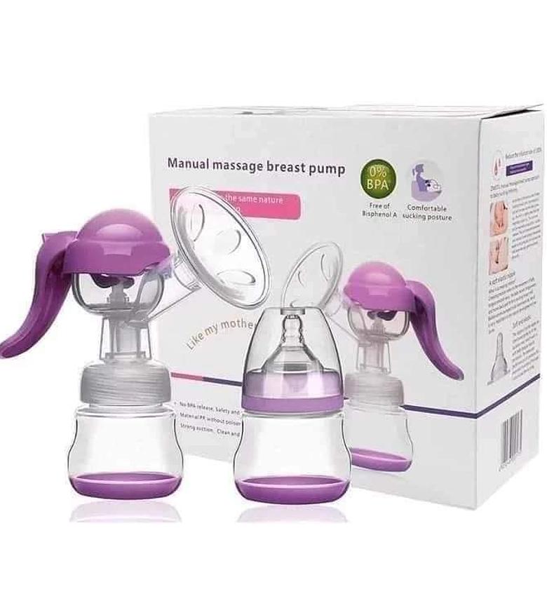 Healthy Manual Breast Pump + FREE Baby Bottle Cap image