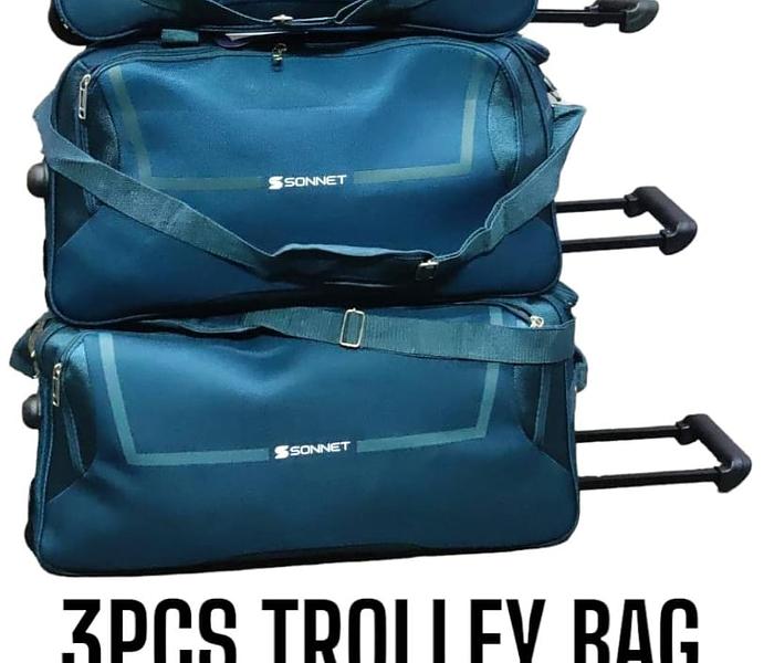 3 Pcs Trolley Bags -blue image