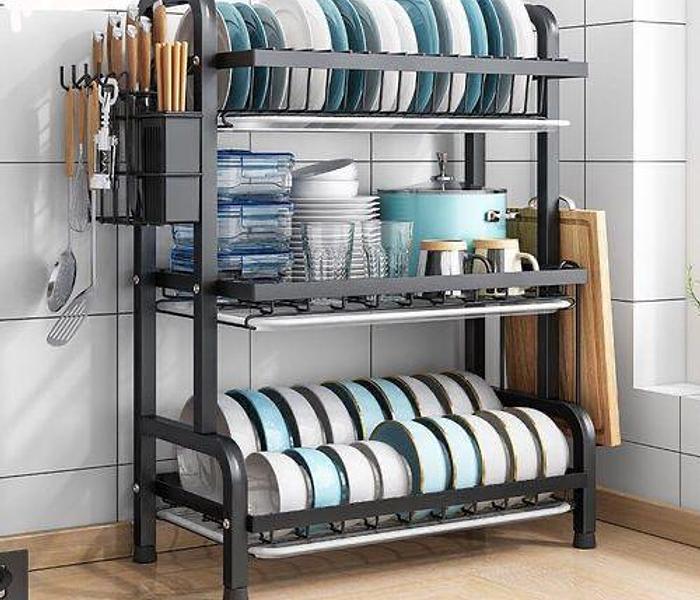 3 layers advanced new model kitchen Dish rack image