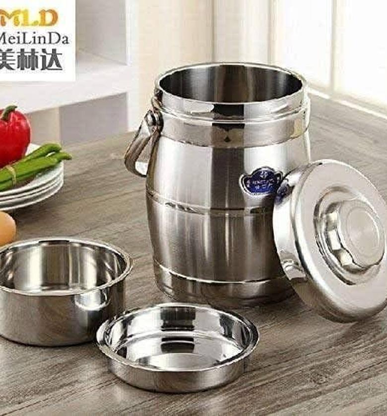 FOOD FLASK. High Quality Affordable  Stainless Steel Double Wall Thermal Vacuum Food Flask image