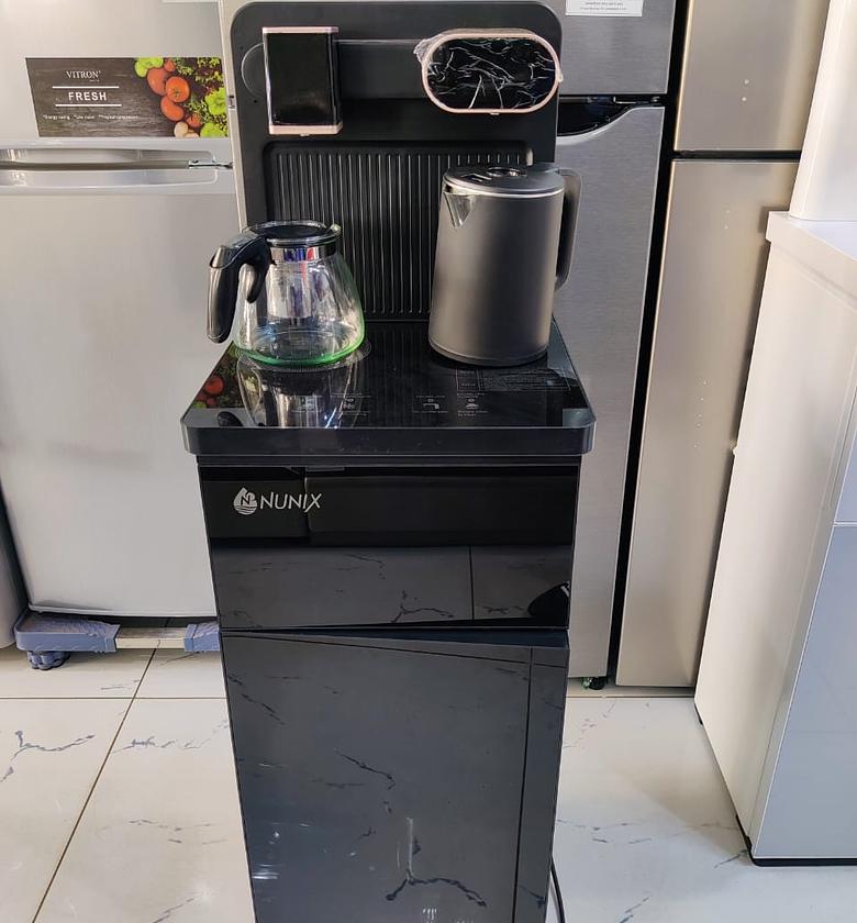 Nunix A1C Bottom Load Hot and Cold Stand Alone Water Dispenser with Coffee Maker image