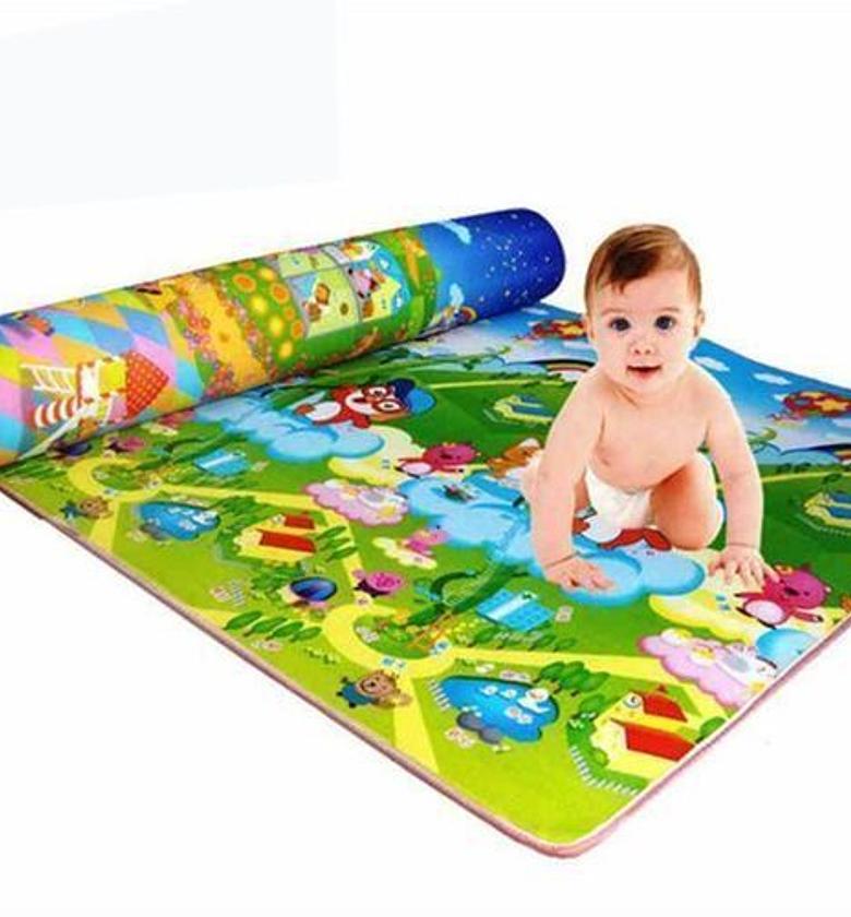 Fashion Baby Play Mat, Double Sided Foam- Multicolor image