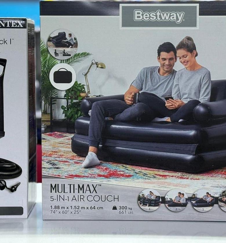 5in1 Inflatable Multifunction sofa-bed with manual pump image