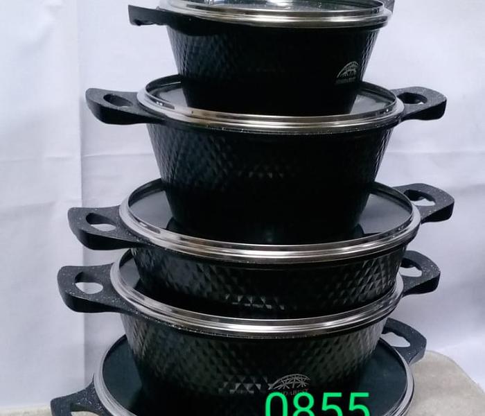 10pcs Heavy Granite Nonstick Cooking Pots Sufuria Set image