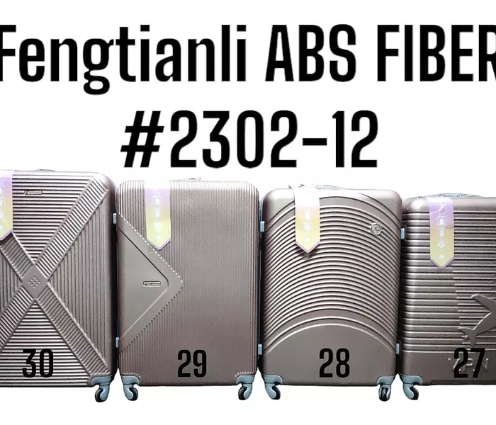 Fengtianli #2302-12 ABS Fiber Travel Suitcase image