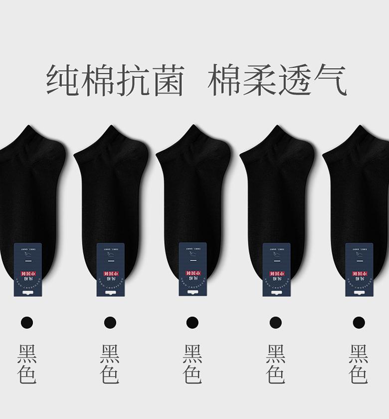 Mens Black Ankle socks image